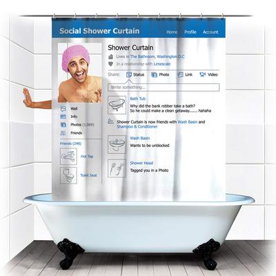 Click to get Social Shower Curtain