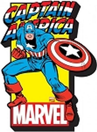 Click to get Marvel  Captain America w Logo Funky Chunky Magnet