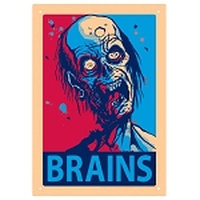 Click to get Brains Tin Sign