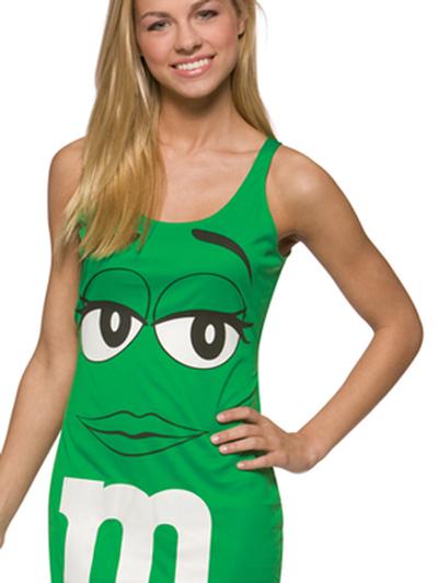 Click to get Green MMs Tank Shirt Dress