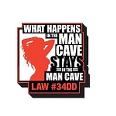 Click to get Man Cave  What Happens Magnet