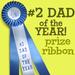 Prize Ribbon: #2 Dad