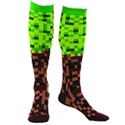 Click to get Pixel Brick Socks Green Brown