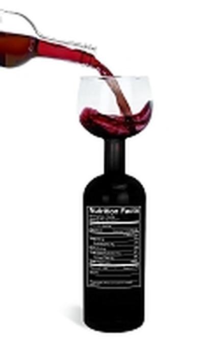 Click to get Wine Bottle Glass Funny Nutritional Label