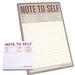 Large Note to Self Note Pad