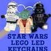 Star Wars Lego Light Up Keychains