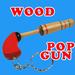 Wood Pop Gun Keychain